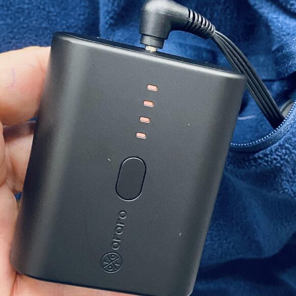 ORORO Heated Vest Womens Large Navy Blue Fleece Lined Battery w USB-C Power Bank - Picture 11 of 13